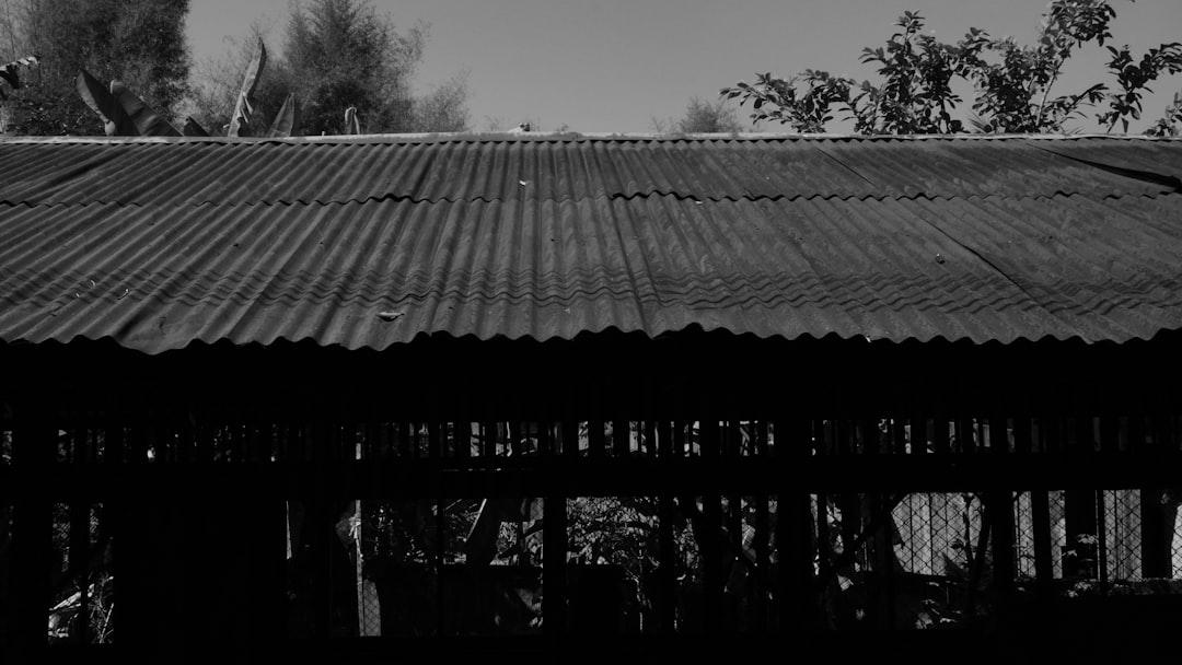 Standing seam metal roof on a residential building