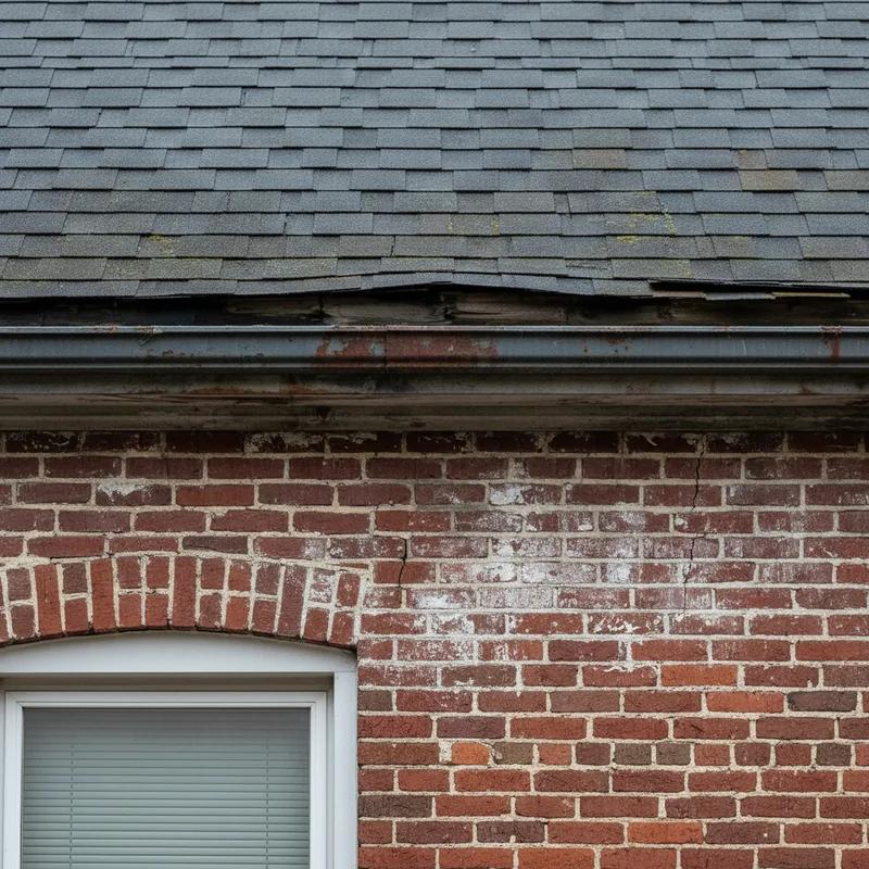 A storm chaser roofing contractor knocking on the door of a Philadelphia row home after a hail storm, with a pickup truck and magnetic company sign visible in the background