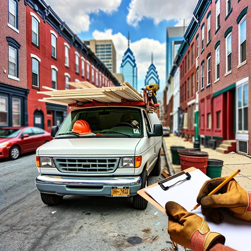 A Philadelphia roofing contractor discussing retrofitting plans with a homeowner.