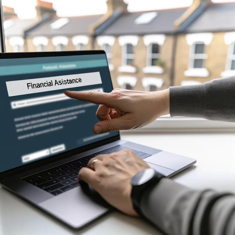 A Philadelphia homeowner reviewing financial aid options for roof retrofitting with a financial advisor.
