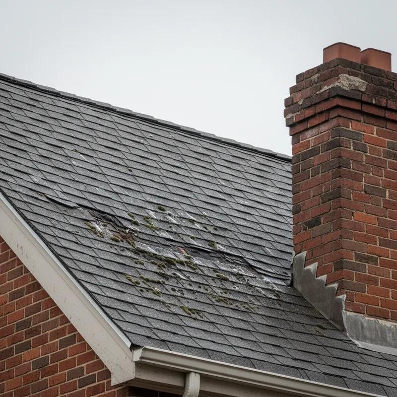 Aerial view of Philadelphia homes with various eco-friendly roofing options under different weather conditions.