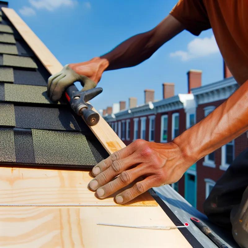 A professional roofing contractor discussing eco-friendly roofing options with a Philadelphia homeowner.