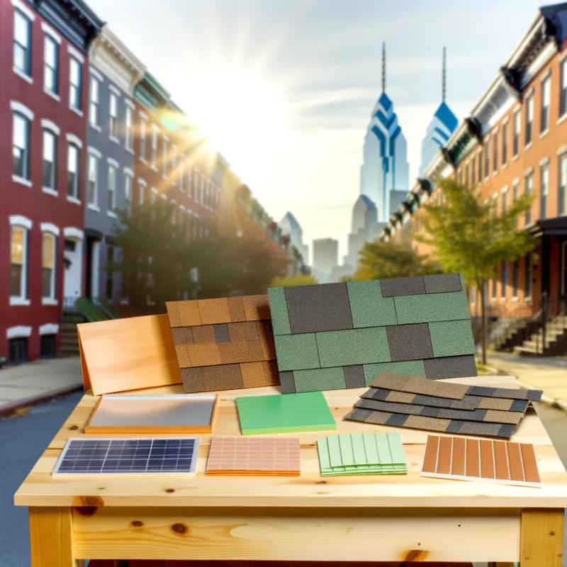 Close-up view of a green roof with various plants growing, demonstrating energy-efficient roofing materials suitable for Philadelphia homes.