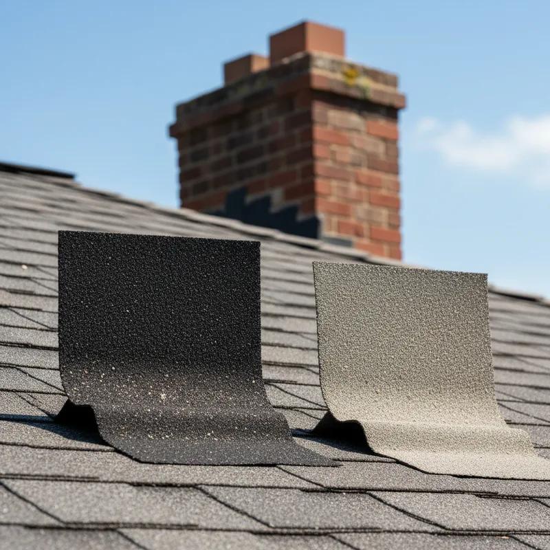 Aerial view of Philadelphia homes with various roof colors, showcasing light-colored energy-efficient roofs.