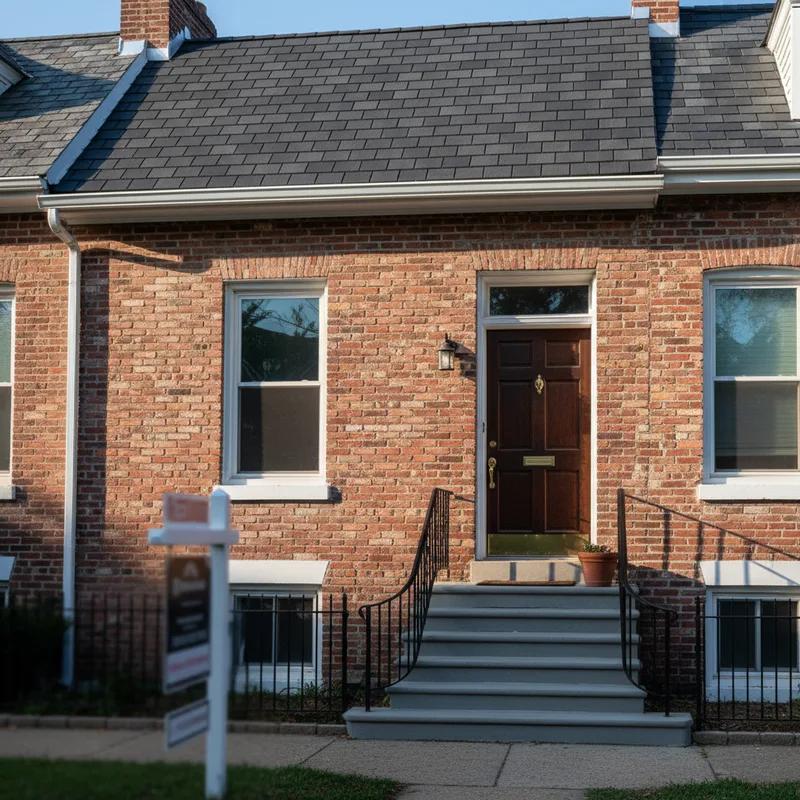 Philadelphia homeowner sitting at a kitchen table reviewing home equity loan documents with a bank representative