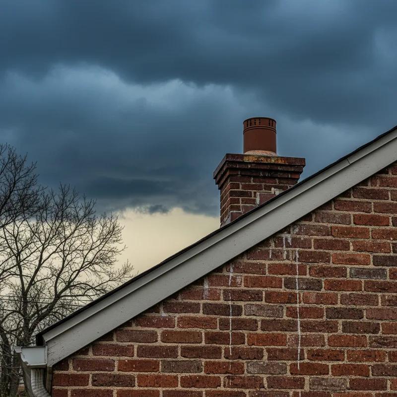 A skyline view of Philadelphia during a spring rainstorm, illustrating the typical weather patterns.