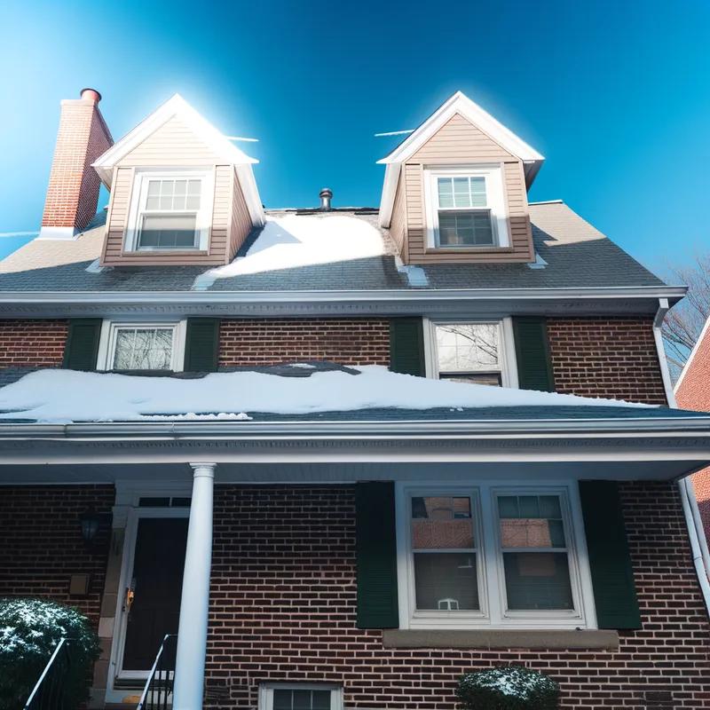 A well-maintained Philadelphia roof with high-quality materials designed for winter weather.
