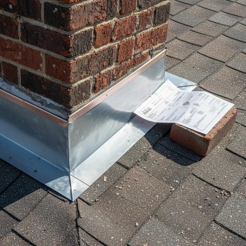 A roofing contractor examining a roof with a checklist in hand, ensuring compliance with Philadelphia building codes.