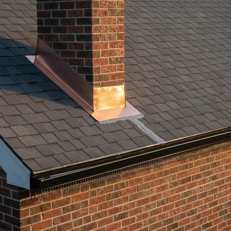 Gutter guards being installed on a Philadelphia home, showcasing a preventive measure for roof maintenance.