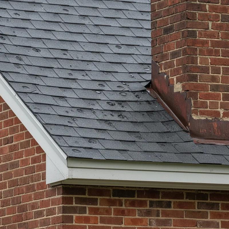 A Philadelphia homeowner reviewing their homeowners insurance policy documents at a kitchen table after receiving a roofing estimate following storm damage